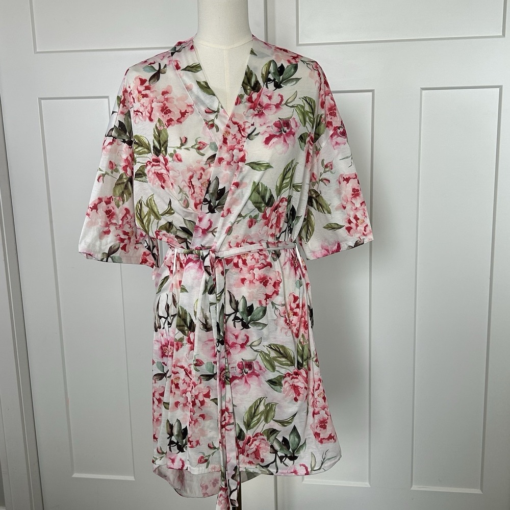 Show Me Your Mumu -Brie Garden of Blooms- Floral Robe OS Kimono Cottage Coquette